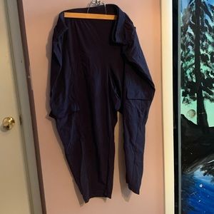 ideology navy track pants